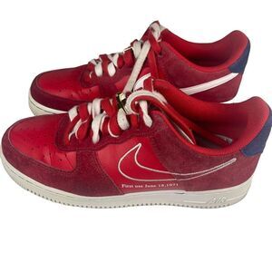 Nike Air Force 1 Low First Use University Red sneakers‎ size 8M. Limited Edition